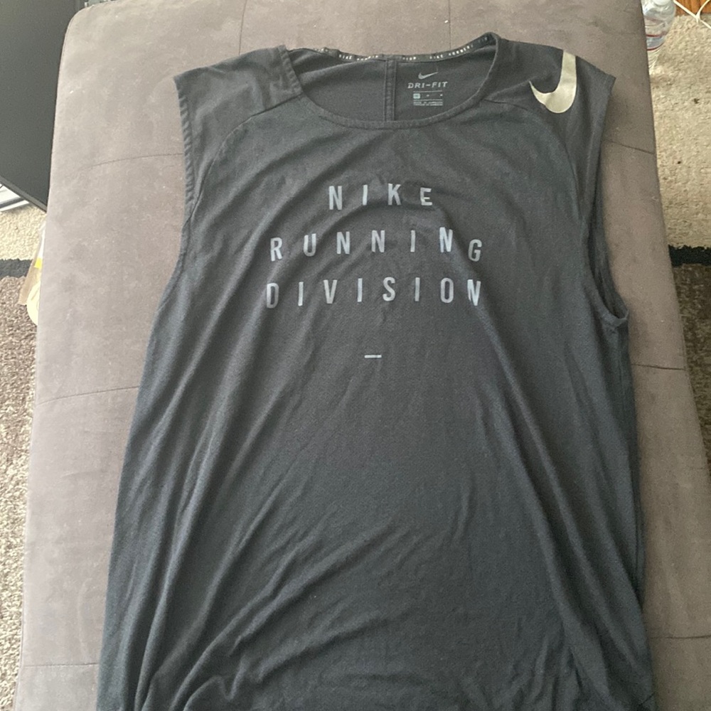 COPY - Medium Black Dri-Fit Nike Running Division Shirt No sleeve